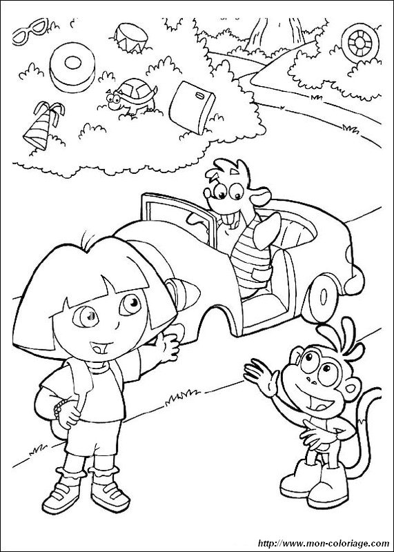 picture the car crashed dora 